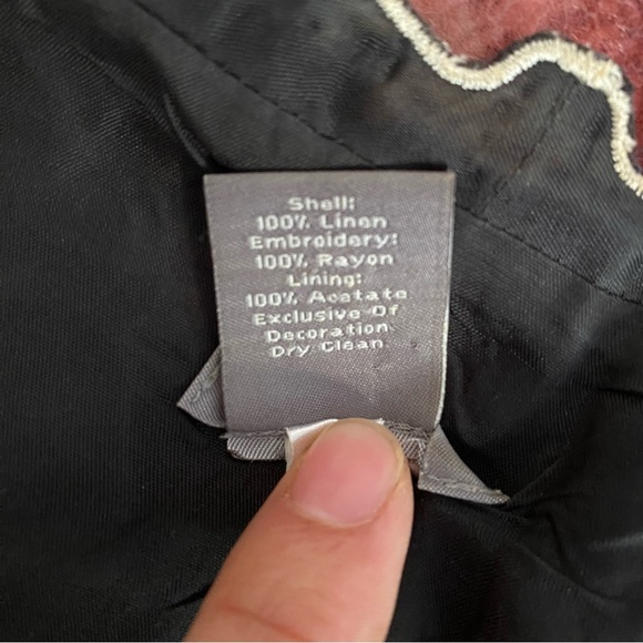 Ann Taylor Linen Embroidered Midi Dress - Picture 8 of 8